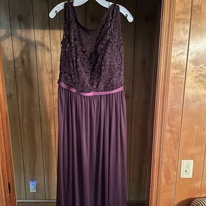 Plum/purple bridesmaid dress from David’s Bridal. Worn once